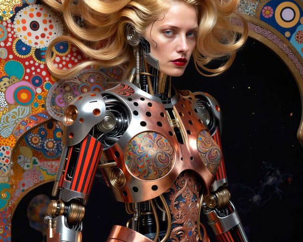 Detailed Portrait of a Female Cyborg in Sci-Fi Art