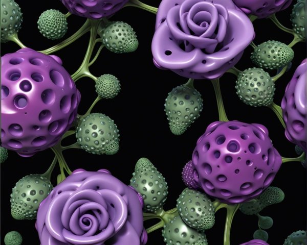 Three-Dimensional Flowers with Surreal Botanical Aesthetic