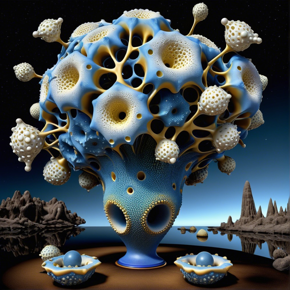 Surreal Organic Structure Resembling a Fantastical Tree