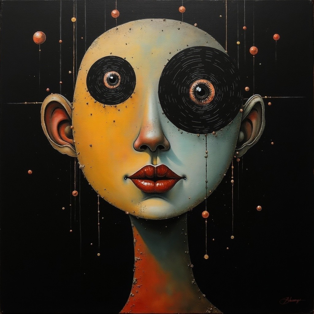 Surreal Abstract Portrait of a Faceless Figure