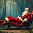 Futuristic Building with Orange Façade and Skyscrapers