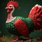 Futuristic Structure with Organic Flower-Like Design