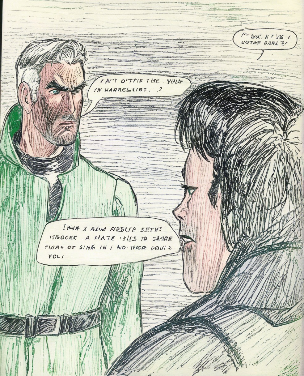 Intense Dialogue Between Two Contrasting Characters