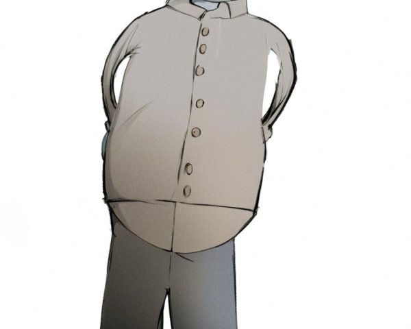 Cartoon Character Description with Simple Style Elements