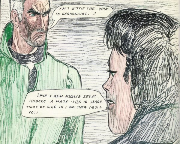 Intense Dialogue Between Two Contrasting Characters
