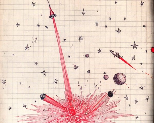 Dynamic Cosmic Scene with Stars and Planets