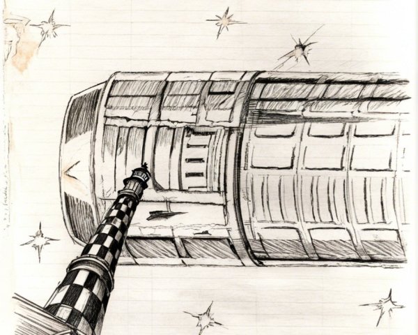 Unique Cylindrical Structures Under Starry Sky