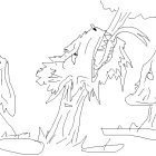 Whimsical Forest Scene with Diverse Mushrooms