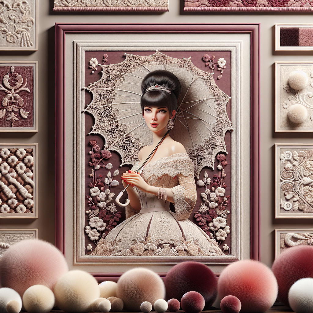 Portrait of a Woman in Ornate Historical Dress