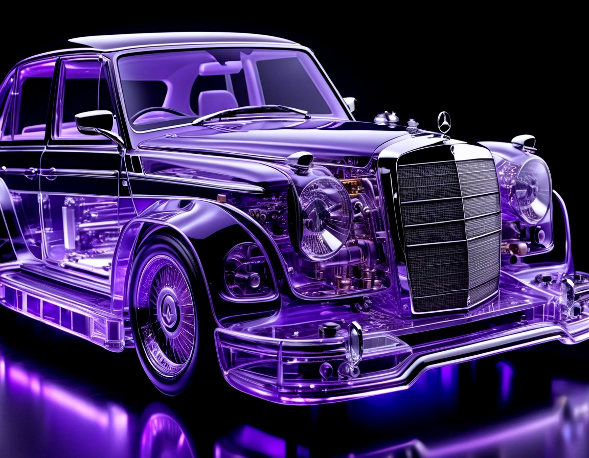 Futuristic Transparent Mercedes-Benz Car Design Features