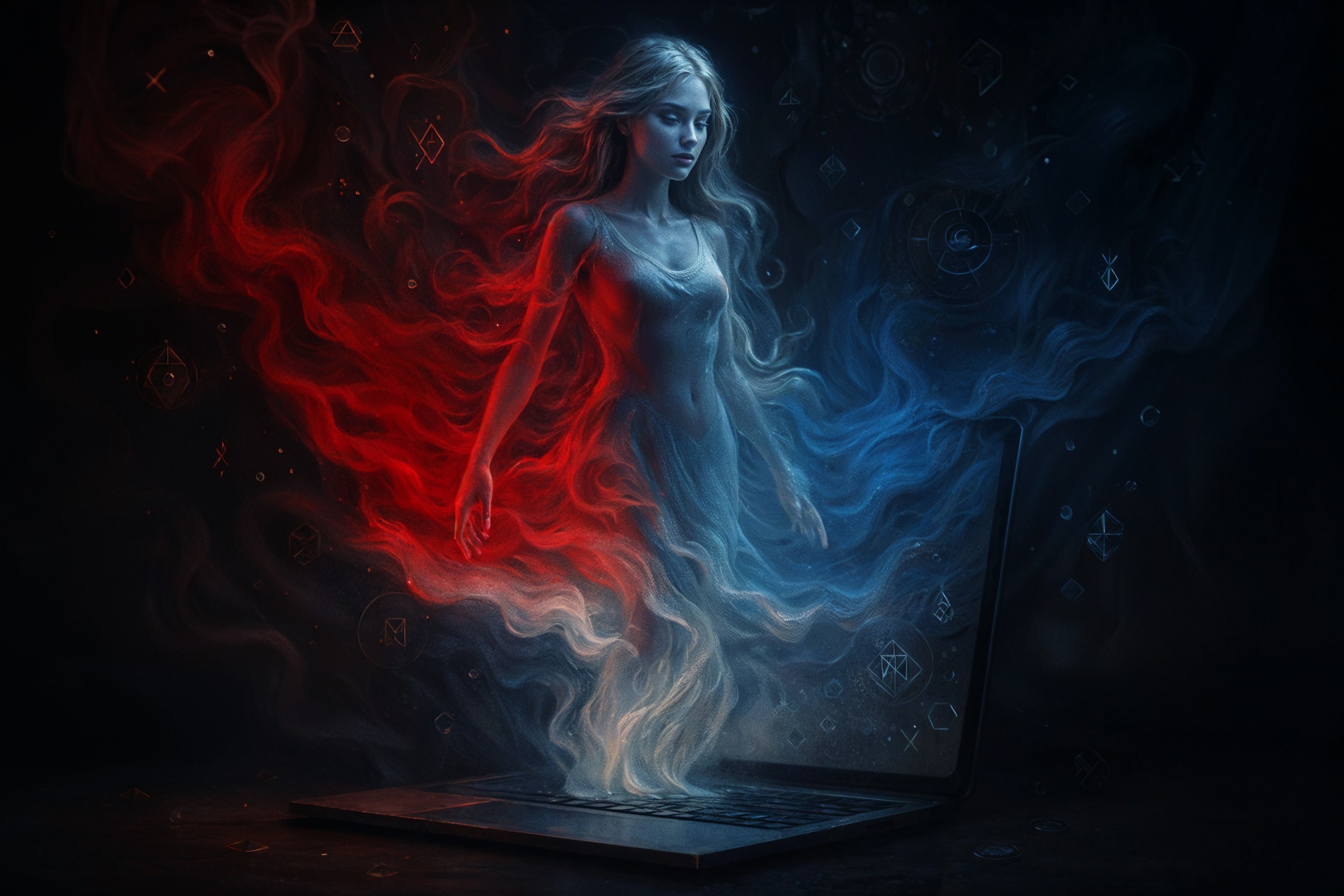 Mythical Figure Blending Technology and Magic