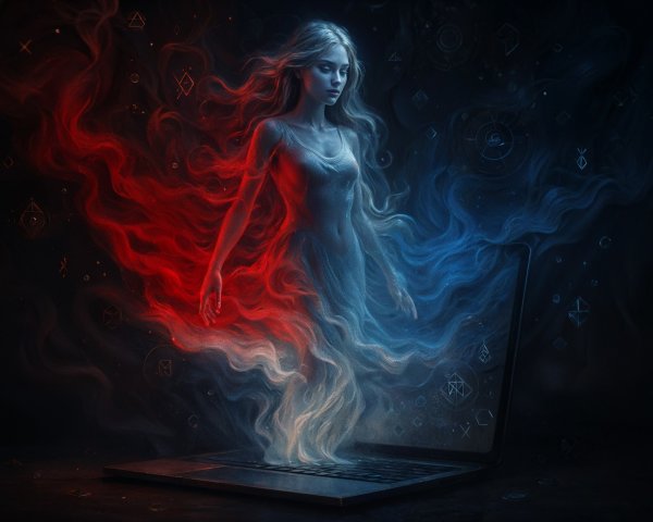 Mythical Figure Blending Technology and Magic