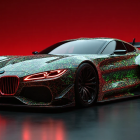 Futuristic BMW Sports Car with Reflective Surface