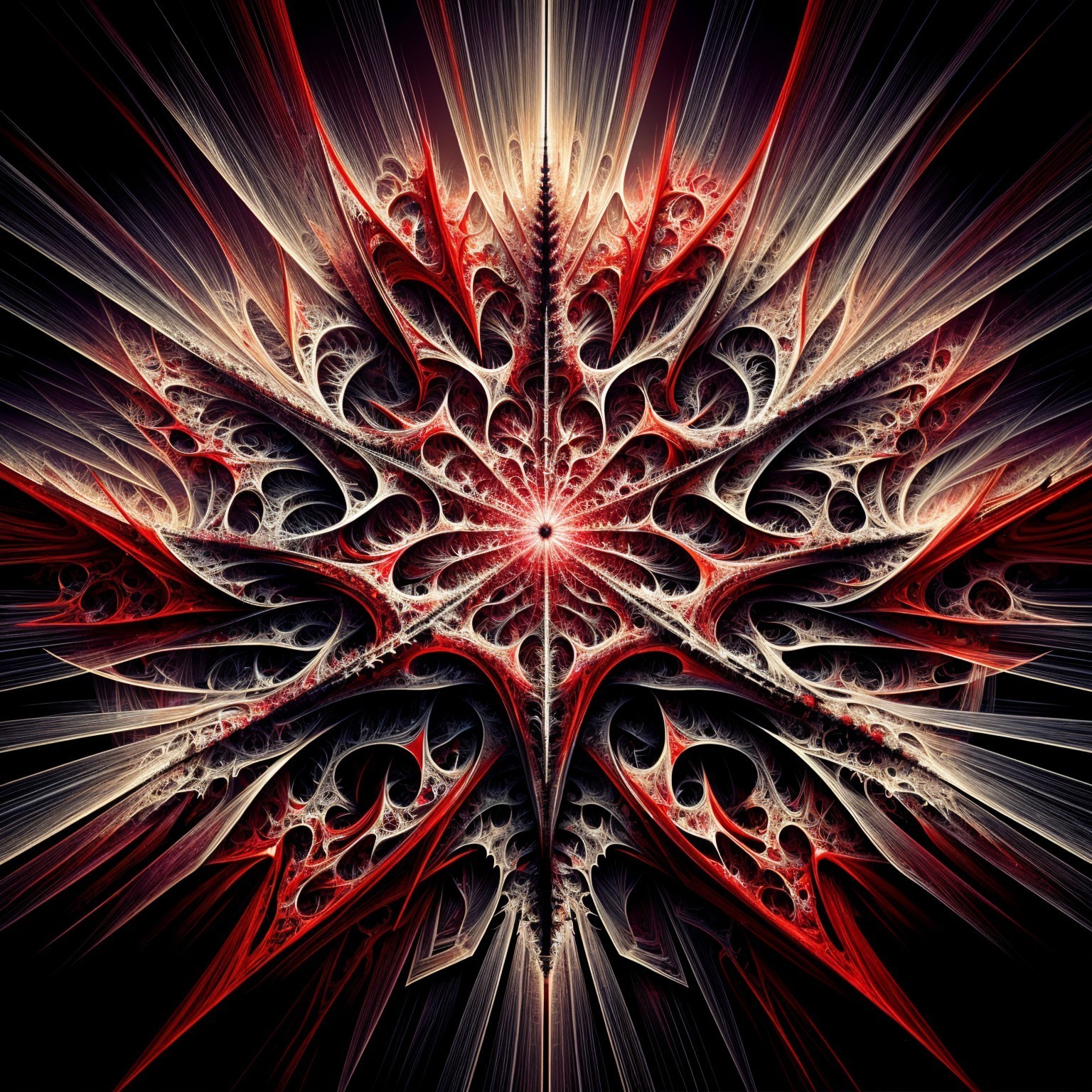 Vibrant Fractal Design with Rich Colors and Patterns