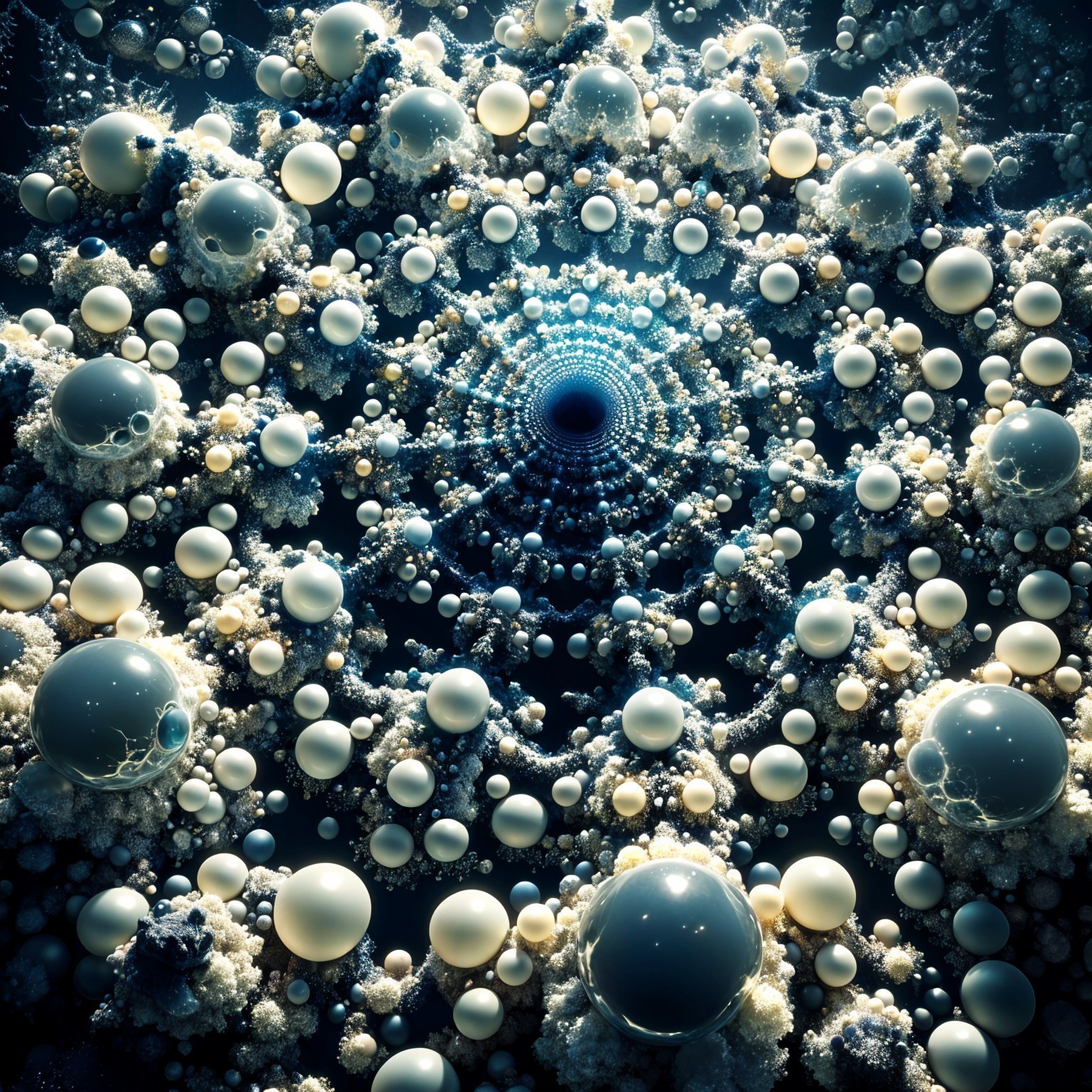 Fractal Design of Spiral Spheres and Organic Shapes