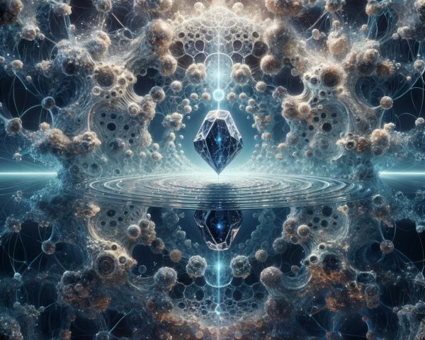 Cosmic Landscape with Crystalline Structure and Light Patterns