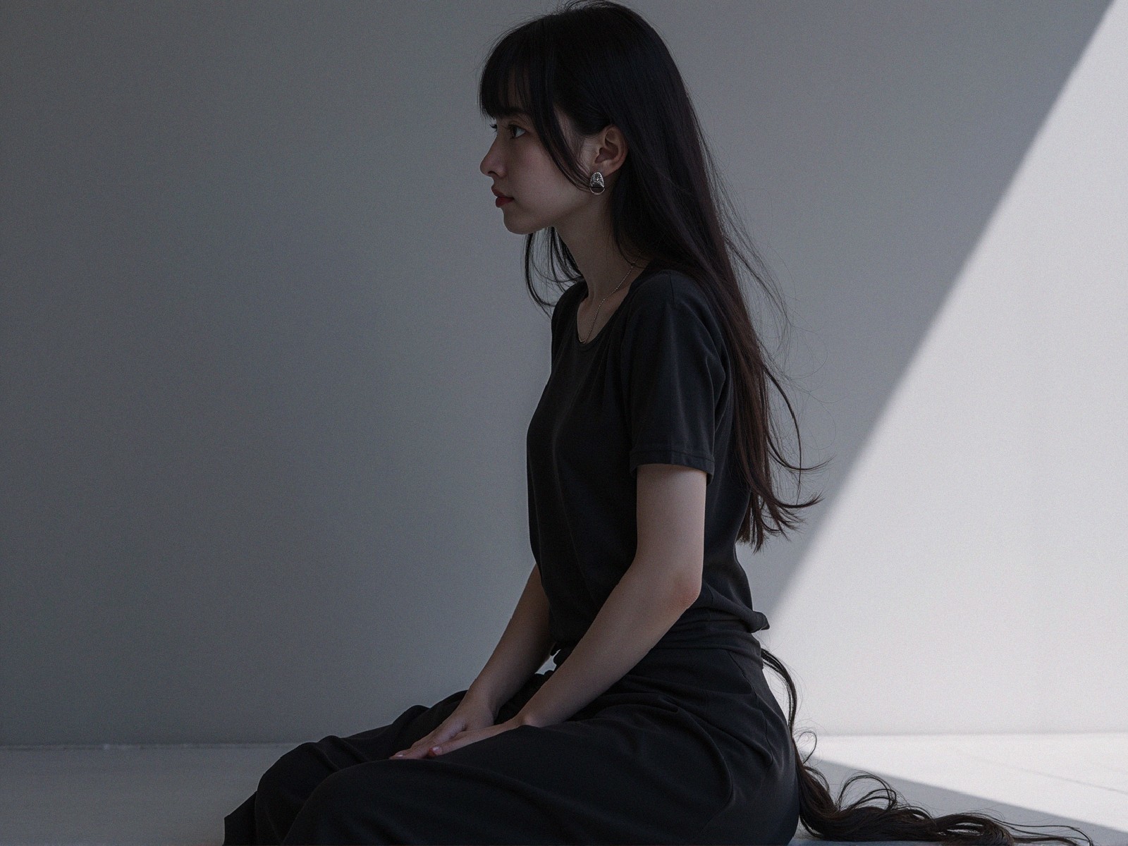 Profile of a Woman in Soft Natural Light