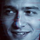 Punk Rock Individual in Glitch Art Setting