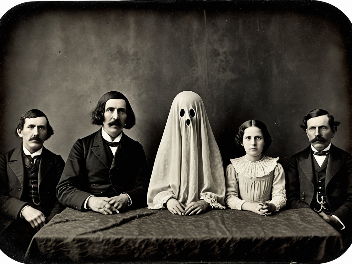 Vintage Black-and-White Photo of Formal Group Scene