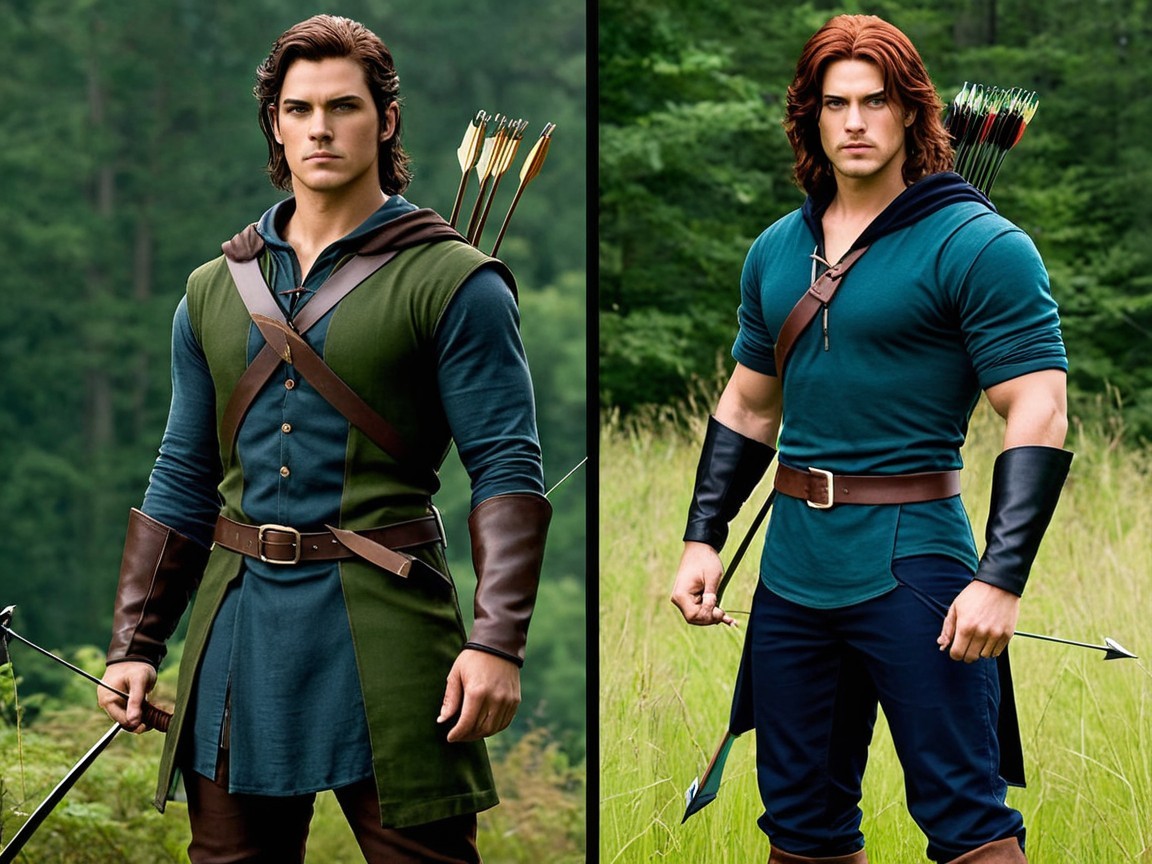 Male Character in Classic and Modern Archer Outfits