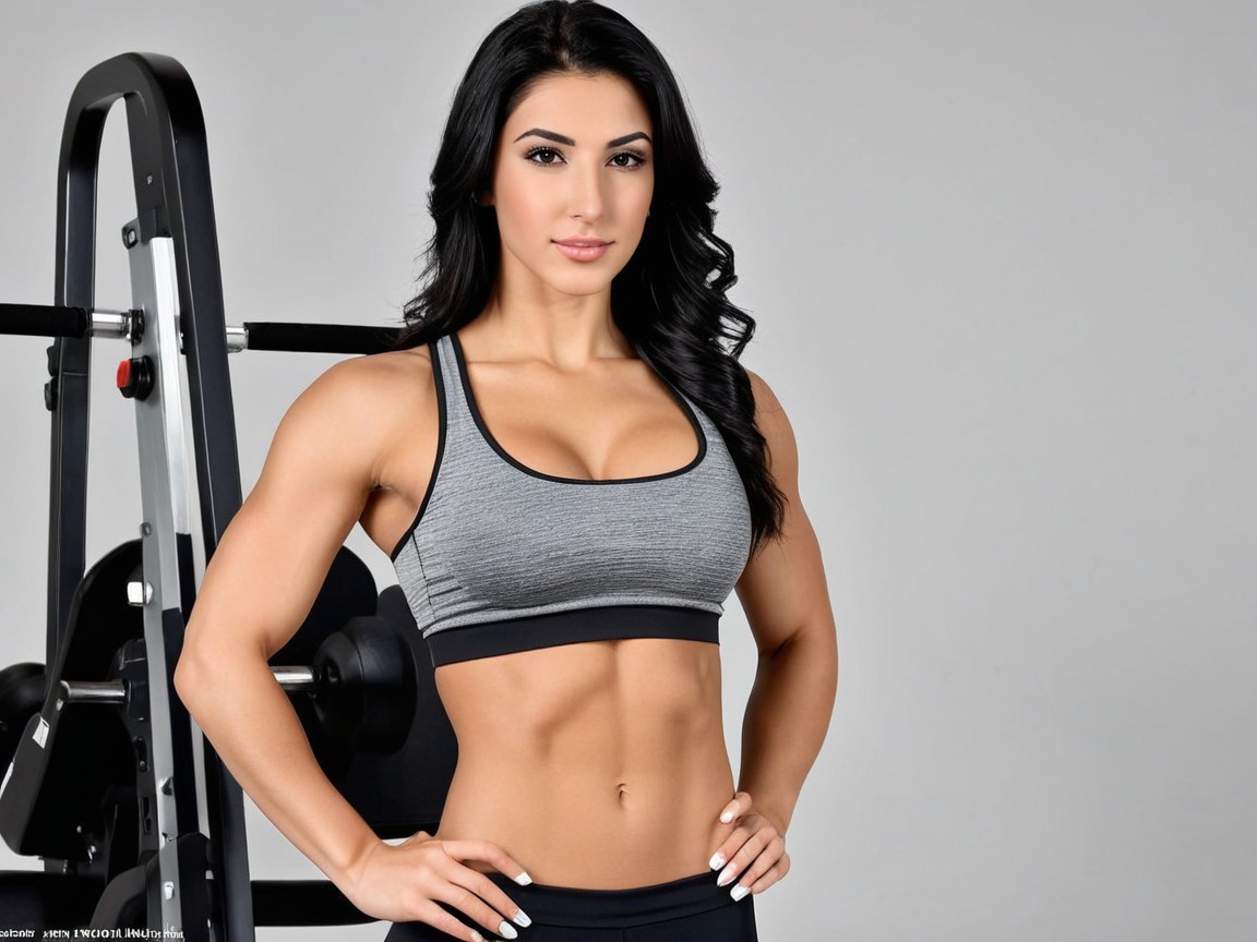 Fit Individual in Gray Sports Bra and Black Pants