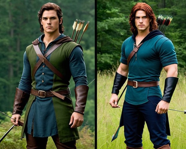 Male Character in Classic and Modern Archer Outfits