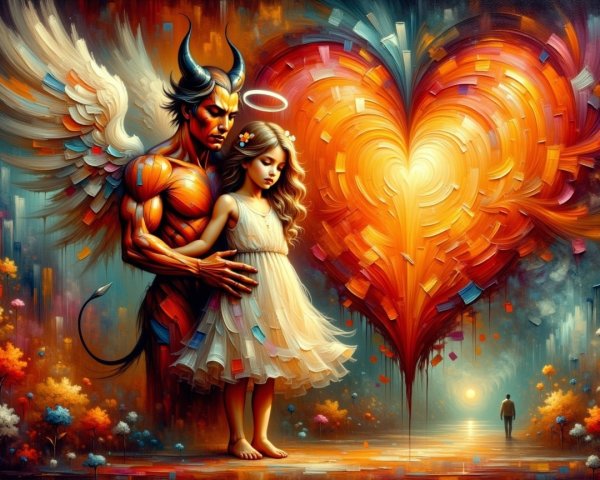 Surreal Landscape of Love and Temptation Imagery