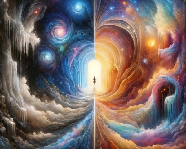 Cosmic Scene of Contrasting Galaxies and Colors