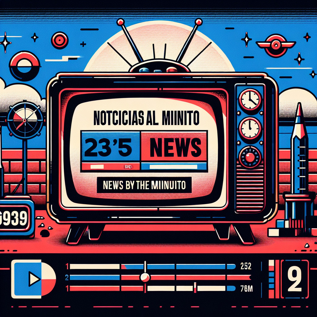 Retro Television Set with News Program Display