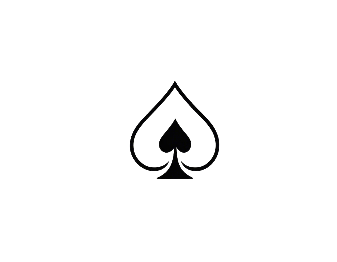 Stylized Black Spade Symbol Description and Features