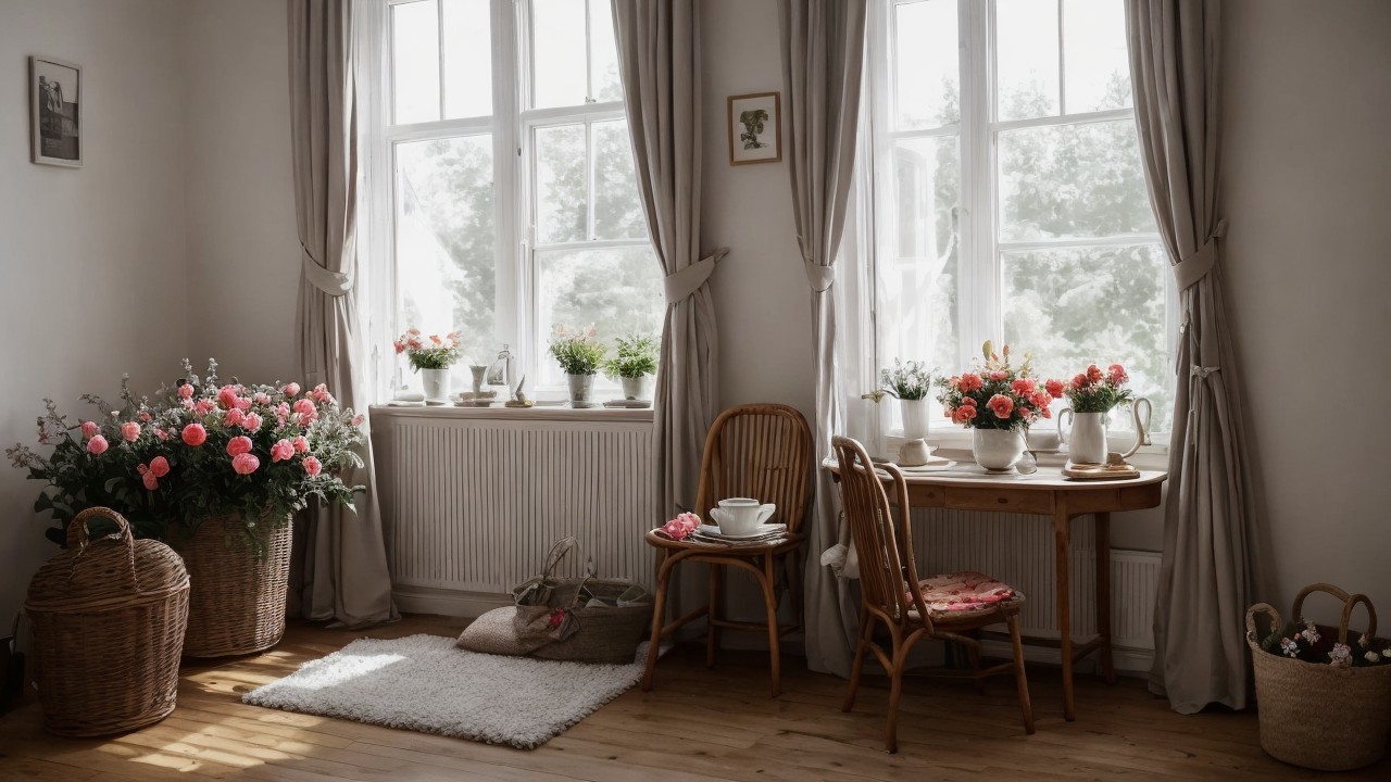 Cozy Room with Natural Light and Inviting Decor