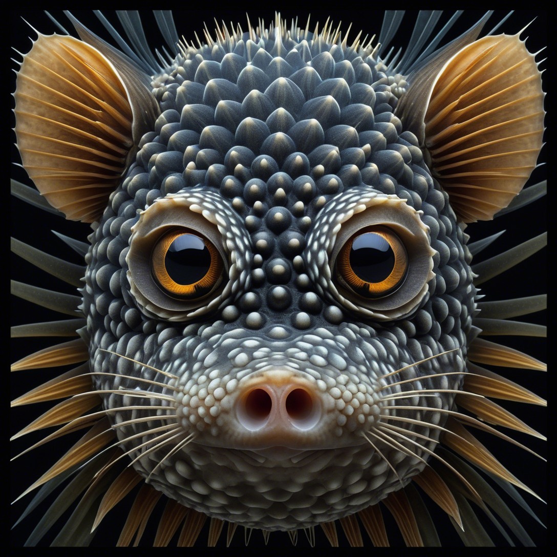 Close-Up of Textured Sea Creature with Unique Features