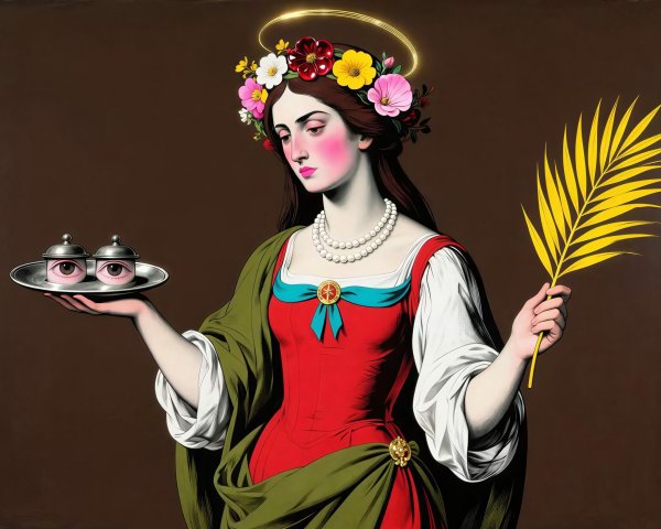 Hyperdetailed portrait of a young woman in vibrant attire