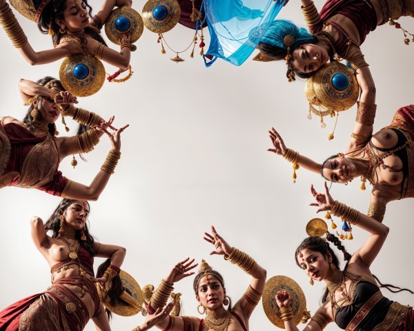 Traditional Dance Performance with Elaborate Costumes