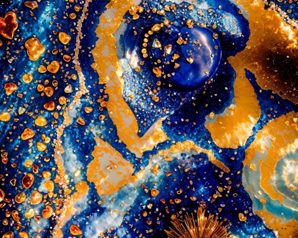 Vibrant Abstract Design with Swirling Patterns and Colors