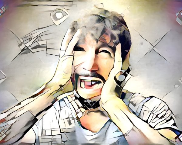 Emotional Turmoil Depicted in Abstract Artwork