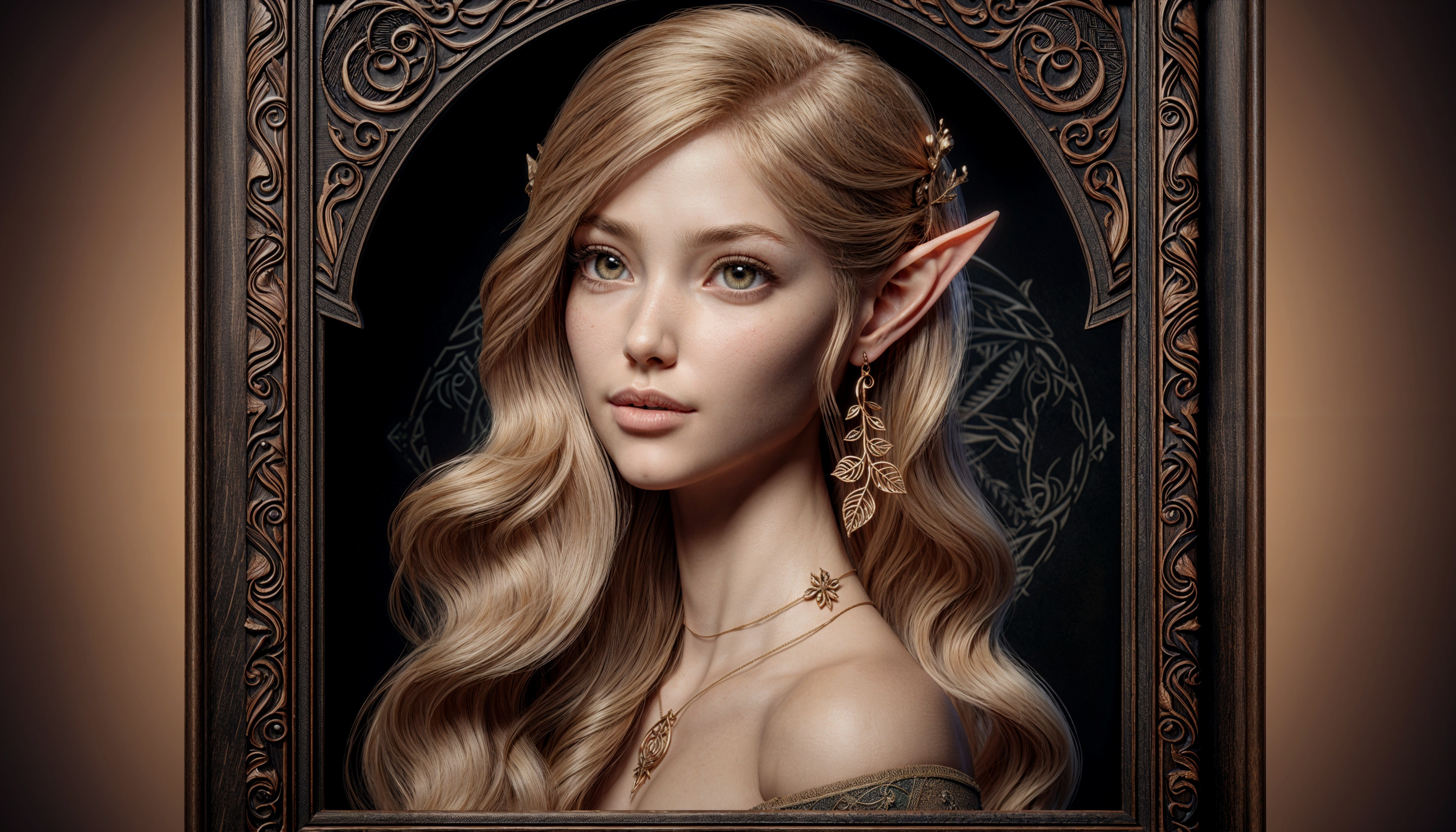 Ethereal Elf Portrait with Intricate Fantasy Details