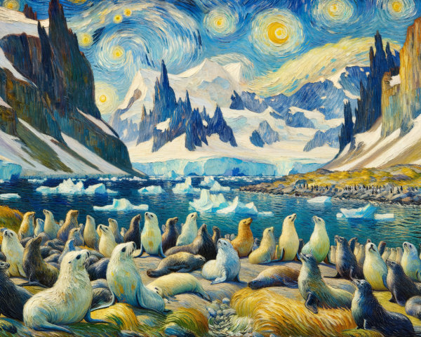 Vibrant Sky with Stars Over Mountainous Landscape