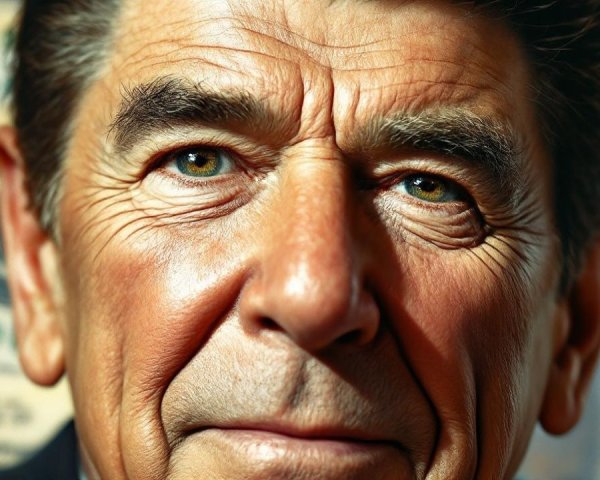 Close-Up Portrait of an Older Man with Blue Eyes