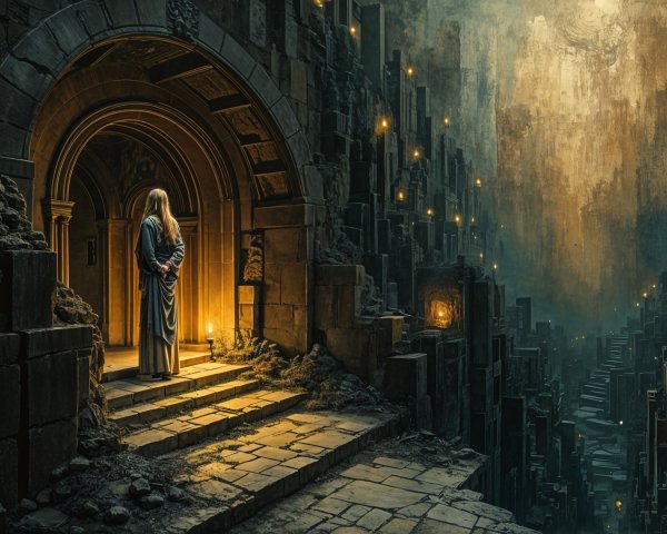 Grand Archway Leading to a Mysterious Realm