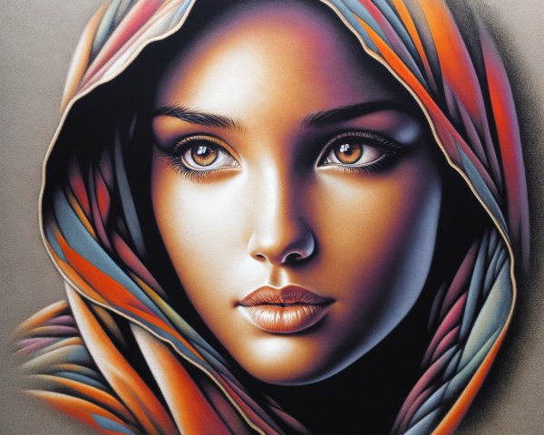 Portrait of a Young Woman with Expressive Eyes