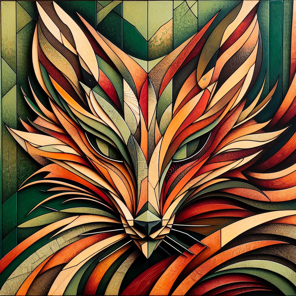 Vibrant Geometric Fox.