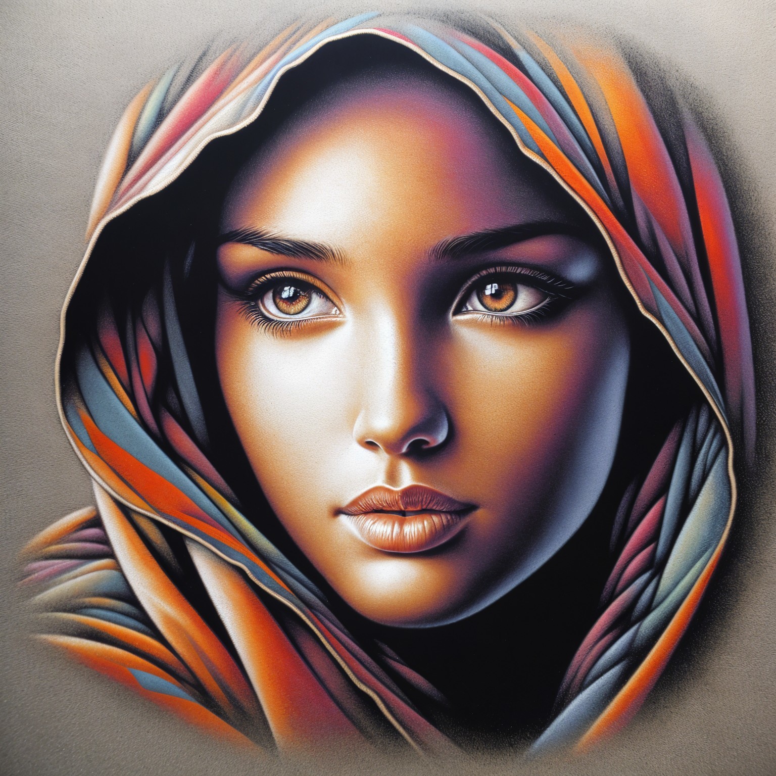 Portrait of a Young Woman with Expressive Eyes