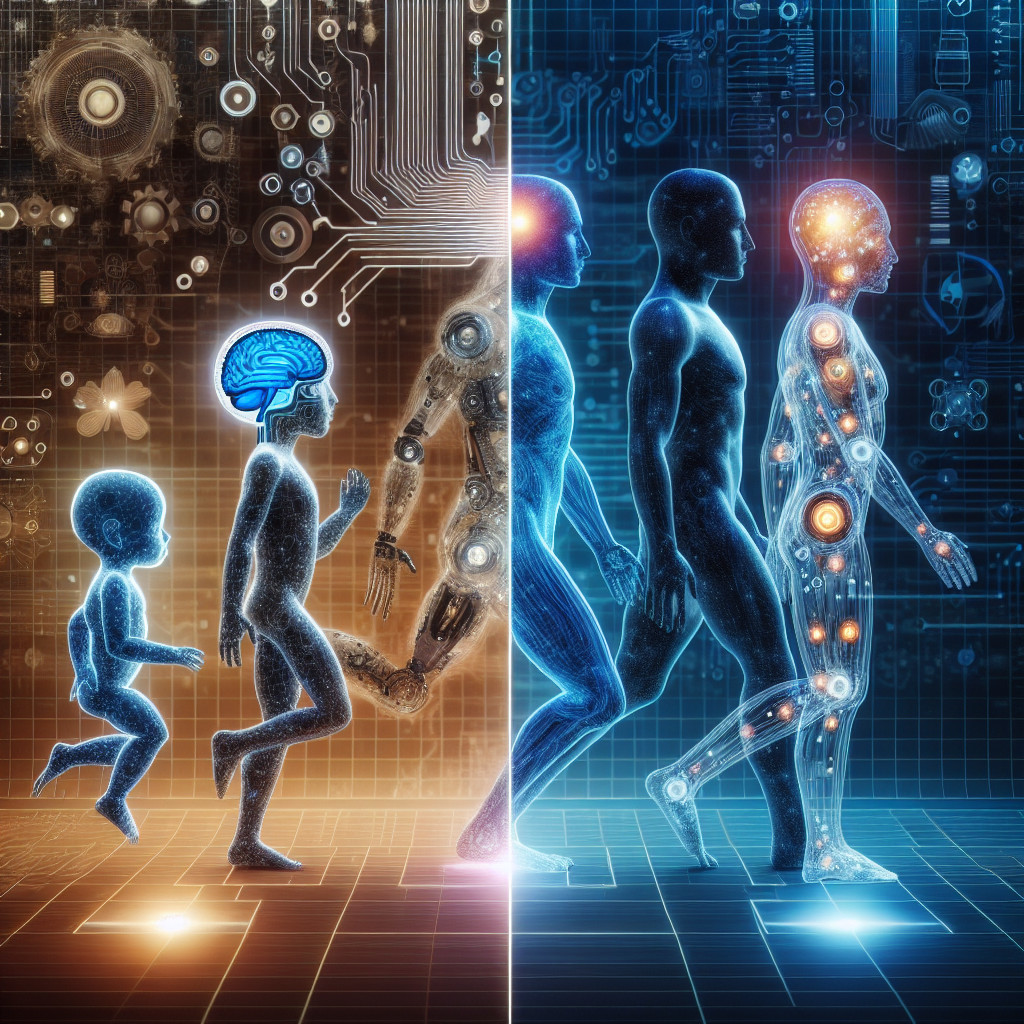 Juxtaposition of Child Development and Technological Evolution