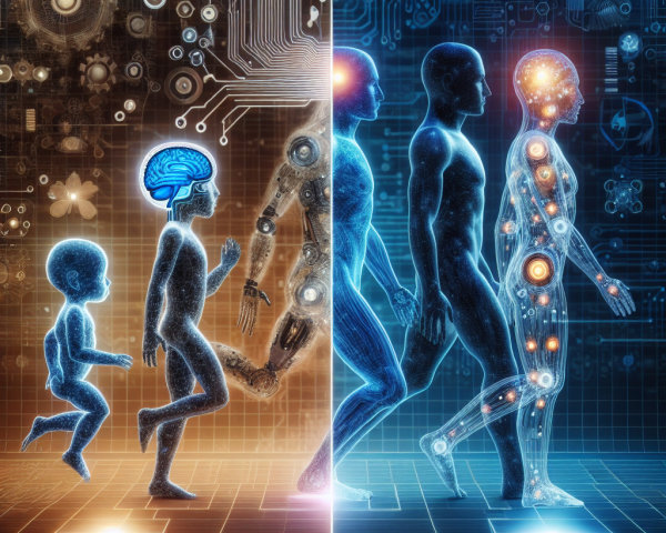 Juxtaposition of Child Development and Technological Evolution