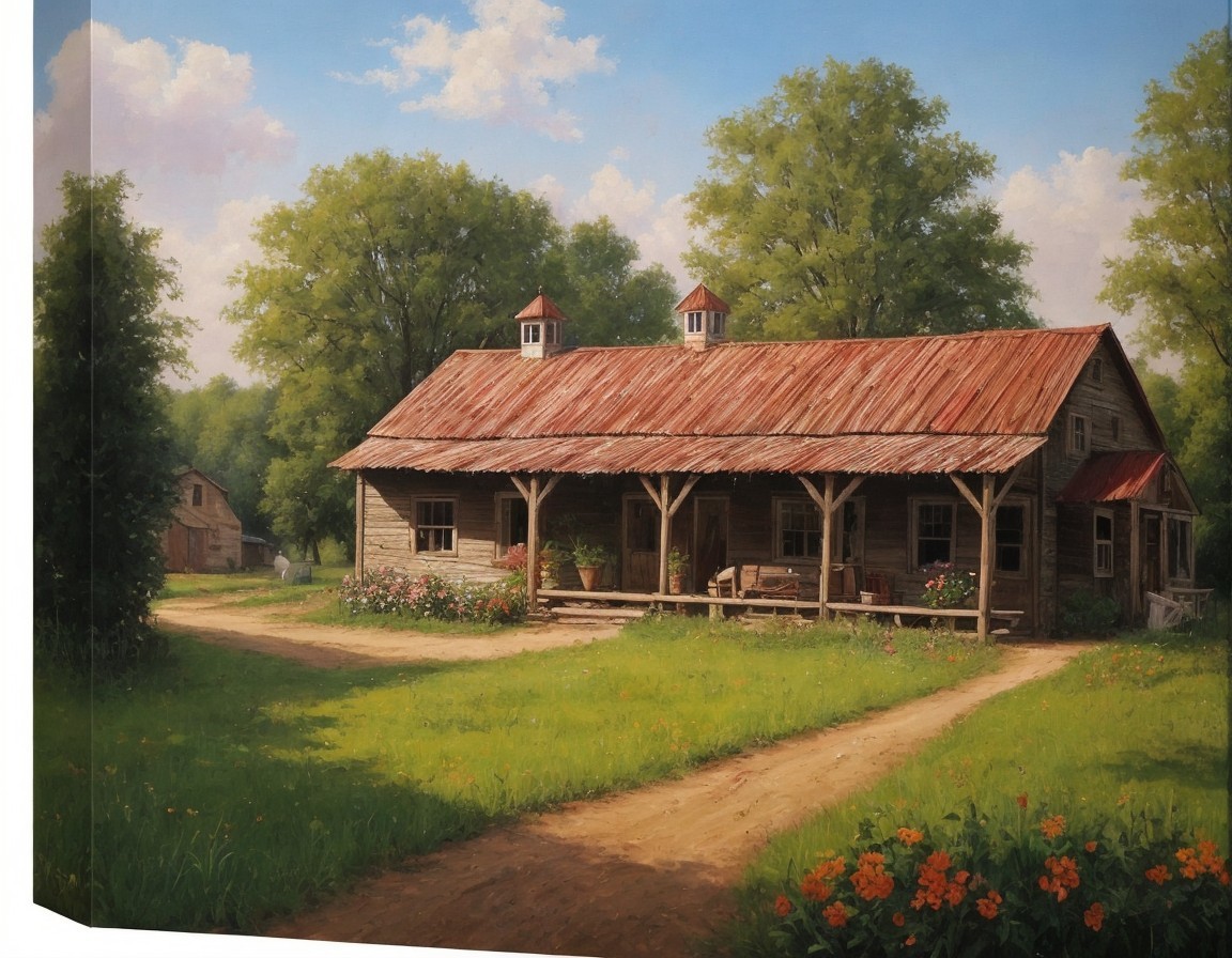 Charming Wooden House in a Serene Rural Setting