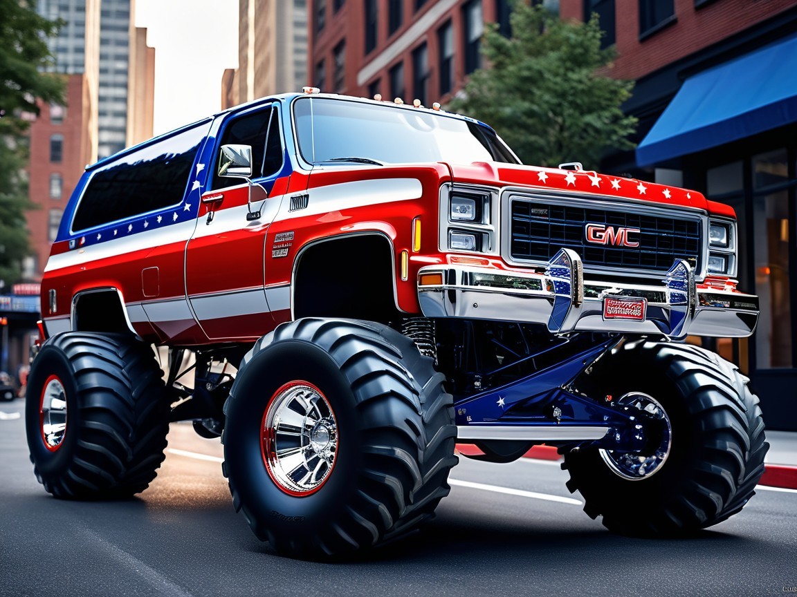 Vintage GMC Truck Transformed into Monster Vehicle