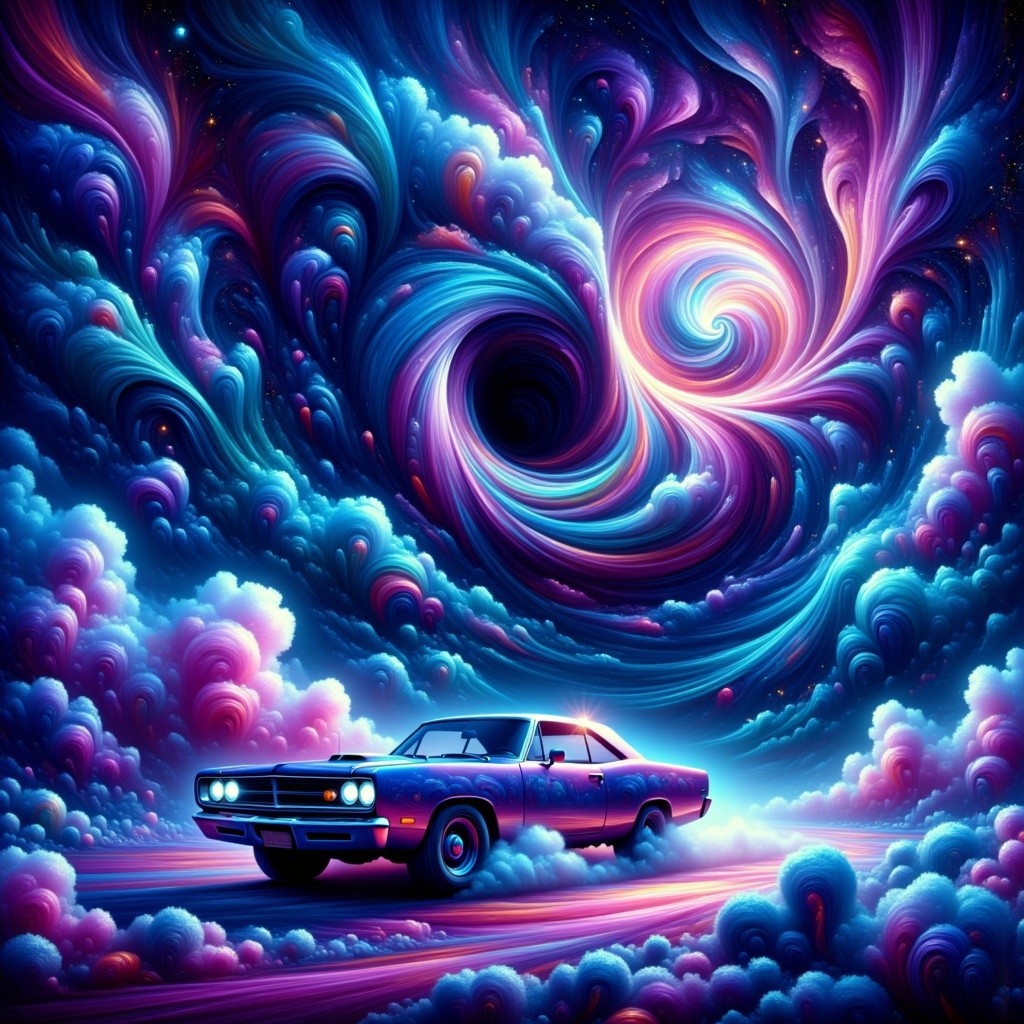 Muscle Car in a Cosmic Landscape with Galaxies