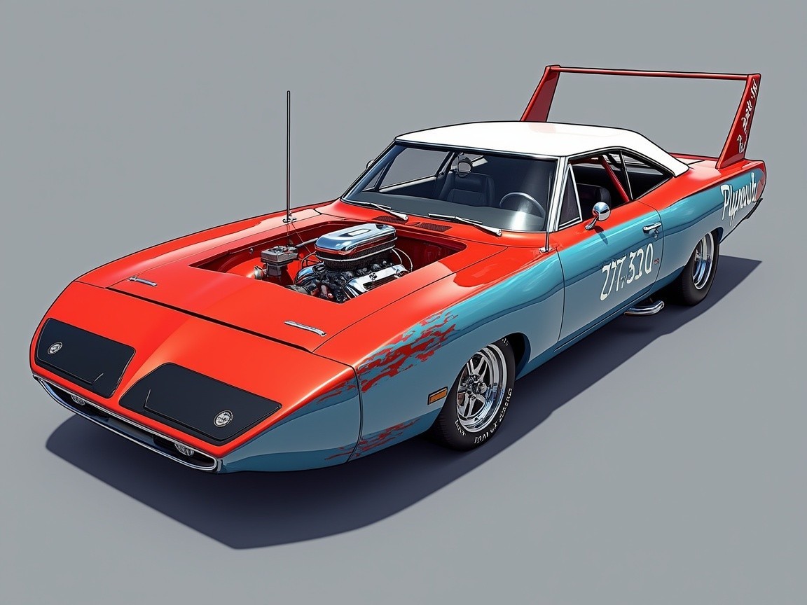 1970 Plymouth Superbird with Two-Tone Paint Design