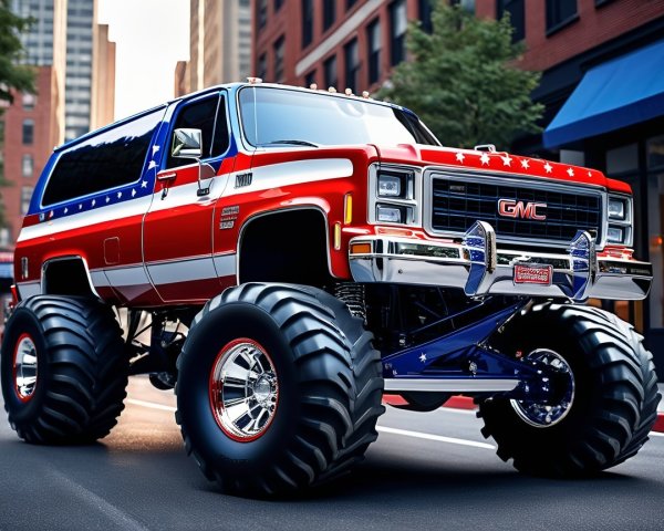 Vintage GMC Truck Transformed into Monster Vehicle